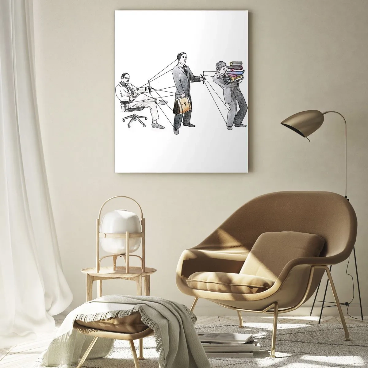 Tablou pe sticlă - Fiecare are stăpânul său - 50x70 cm