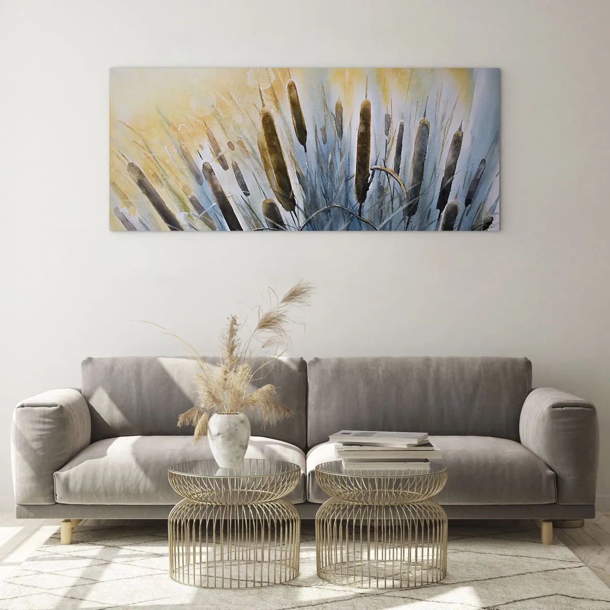 Tablou pe sticlă - Răcoarea apei, căldura soarelui - 160x50 cm