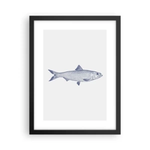 Poster în ramă neagră - Salutări din mările nordice - 30x40 cm