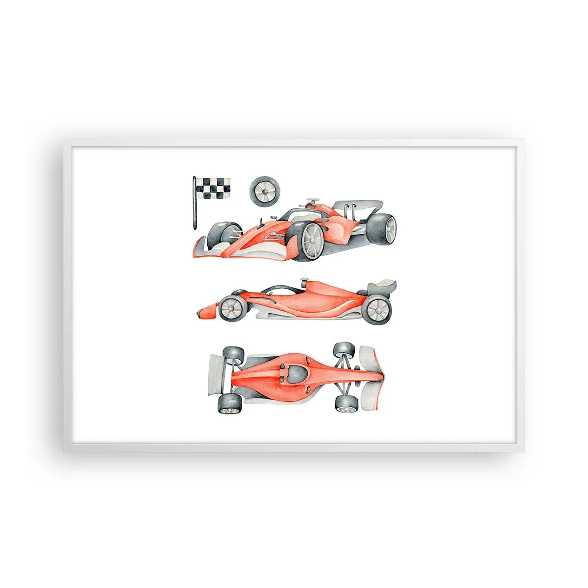 Poster în ramă albă - Prindeți visul - 91x61 cm