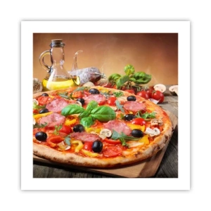 Poster - Cu o adevărată aromă italiană - 50x50 cm