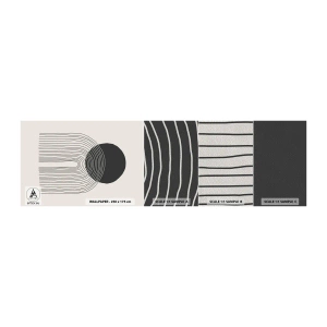 Mostră tapet Premium Sand - Tremurând și încrezător - Abstracția, Bucată, Minimalism - 100x30 cm