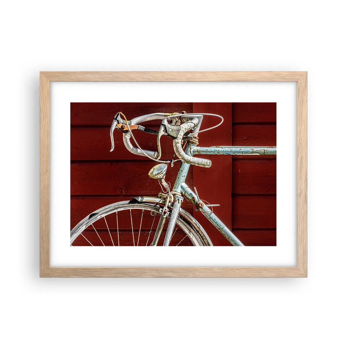 Poster în ramă de stejar deschis - Creat pentru victorie - 40x30 cm