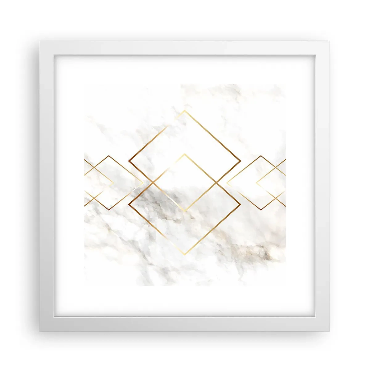 Poster în ramă albă - Vedere spre infinit - 30x30 cm