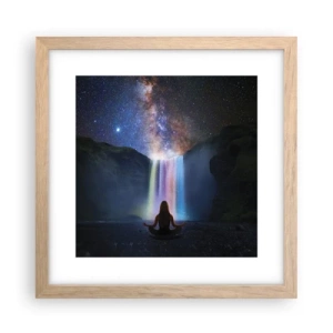 Poster în ramă de stejar deschis - Armonie absolută - 30x30 cm