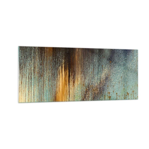 Tablou pe sticlă - O compoziție cromatică neaccidentală - 100x40 cm