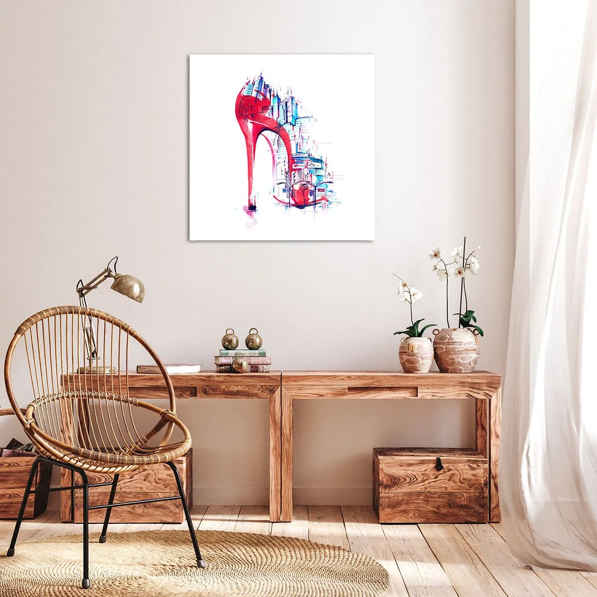 Tablou pe pânză - Eleganta din marele oraș - 60x60 cm