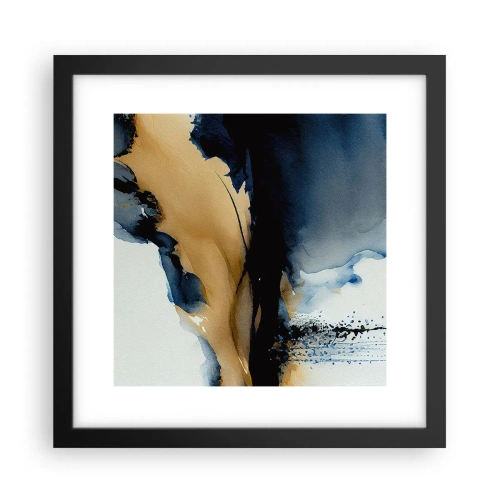Poster în ramă neagră - În spatele cortinei - 30x30 cm