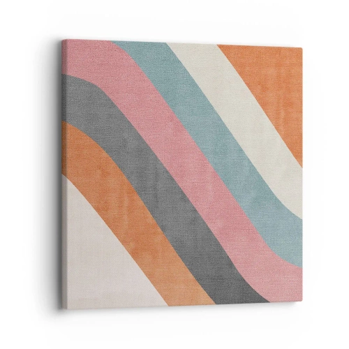 Tablou pe pânză - Compoziție diagonală - mișcare - 30x30 cm