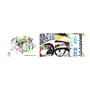 Mostră tapet autocolant Deluxe Sticker - Prin obiectivul unui călător - Abstracția, Animale, Fotograf - 100x30 cm