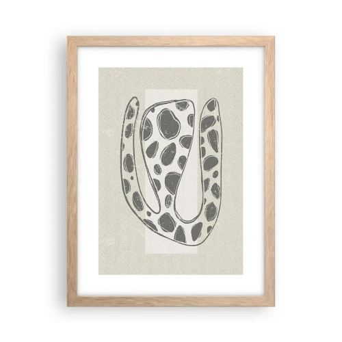 Poster în ramă de stejar deschis - O creatură bizară - 30x40 cm