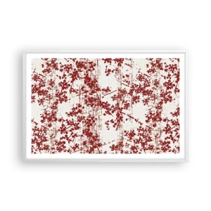 Poster în ramă albă - Ca un percal vechi - 91x61 cm