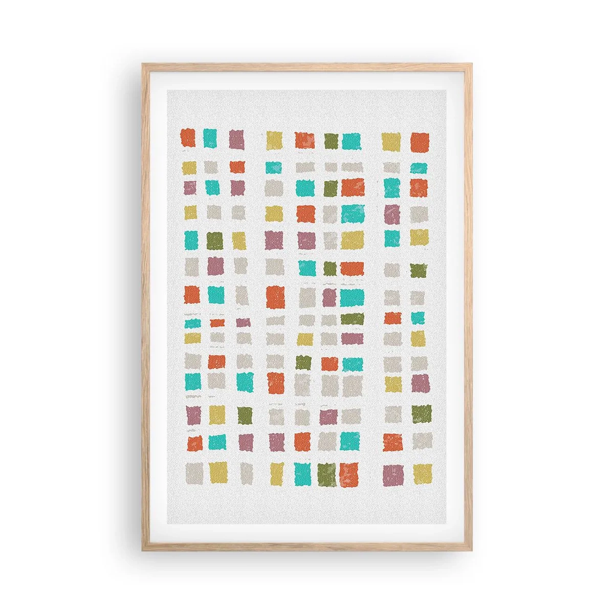 Poster în ramă de stejar deschis - Joc necunoscut - 61x91 cm