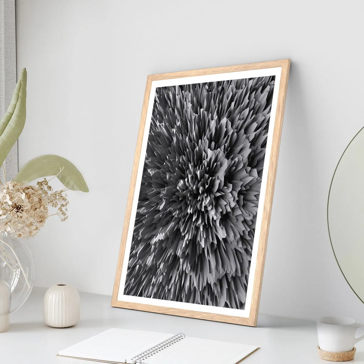 Poster în ramă de stejar deschis - Mai ascuțit nu se poate - 61x91 cm
