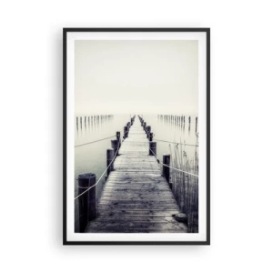 Poster în ramă neagră - Scufundă-te în pace - 61x91 cm