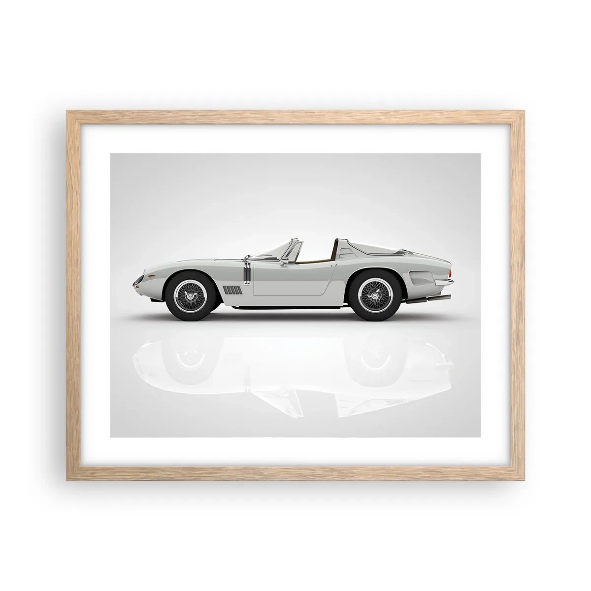 Poster în ramă de stejar deschis - Promisiunea distracției - 50x40 cm