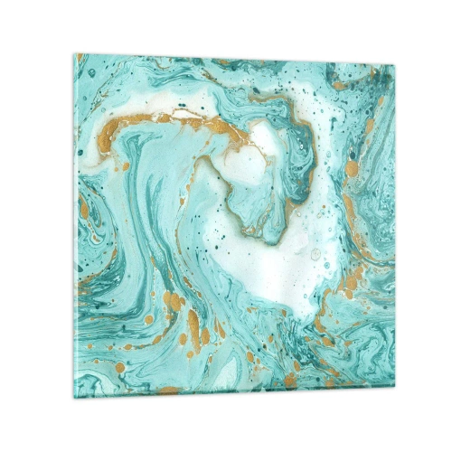 Tablou pe sticlă - Sub marele val al perioadei Edo - 30x30 cm