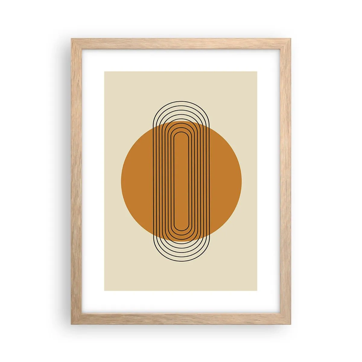 Poster în ramă de stejar deschis - Planul perfect - 30x40 cm