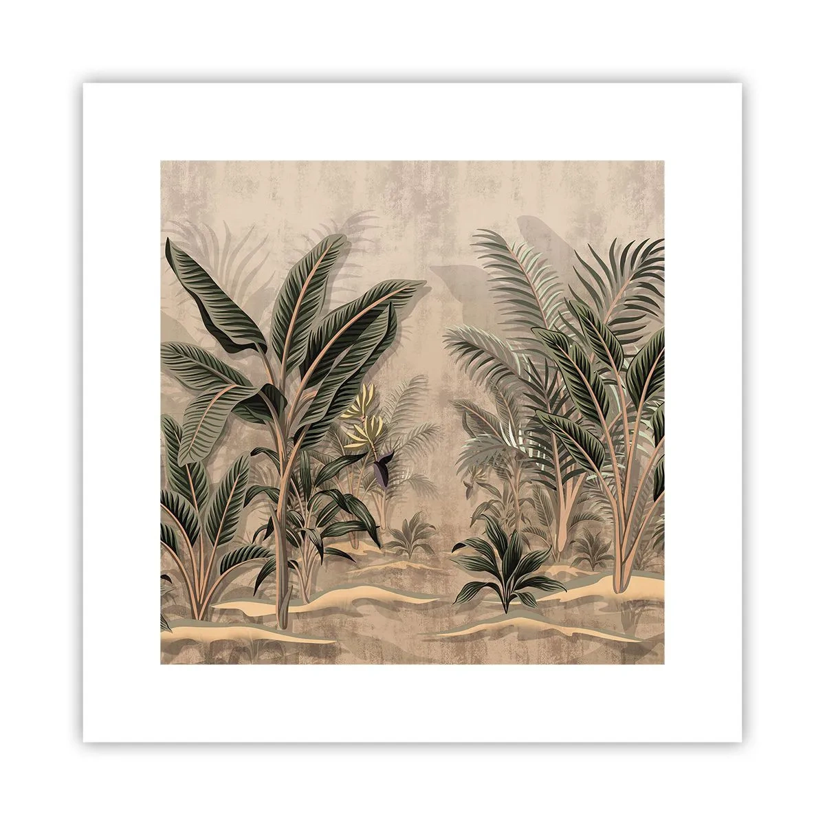 Poster - Gravură în stil colonial - 30x30 cm