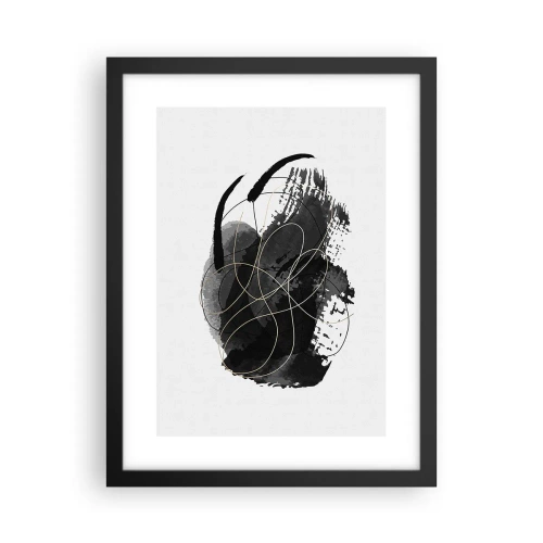 Poster în ramă neagră - Provenit din negru - 30x40 cm