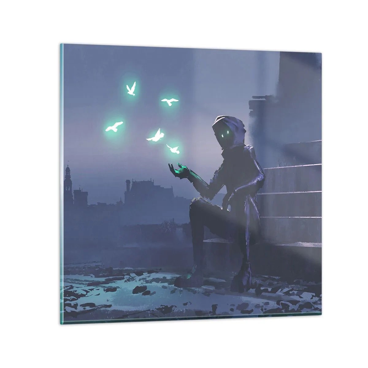 Tablou pe sticlă - Viața se va întoarce - 60x60 cm