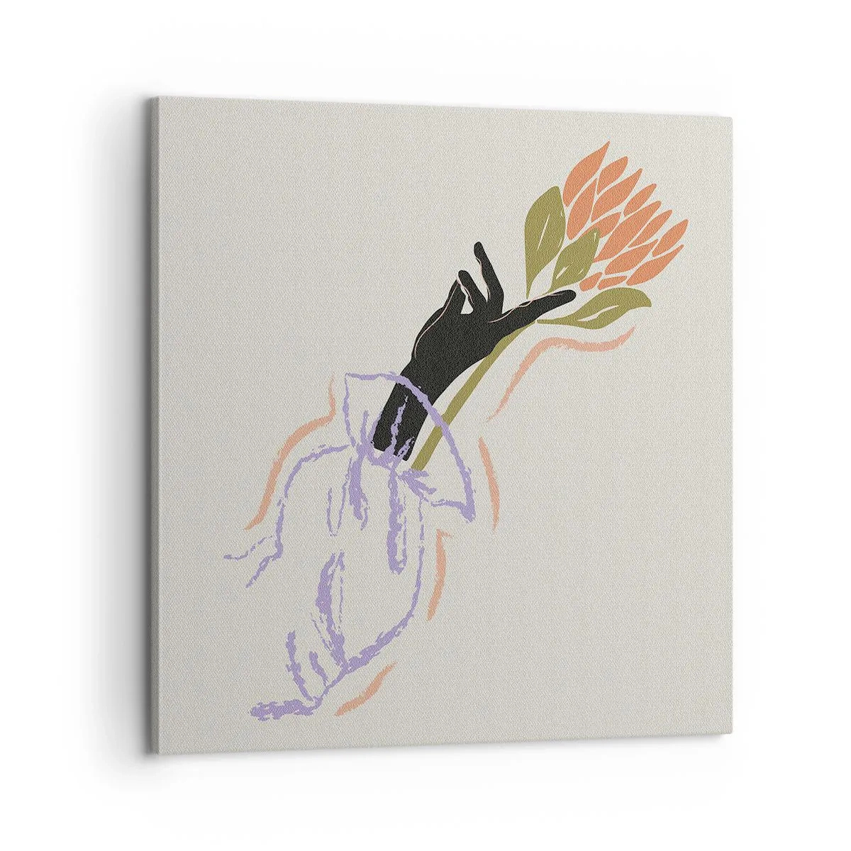 Tablou pe pânză - Atingere surorială - 60x60 cm