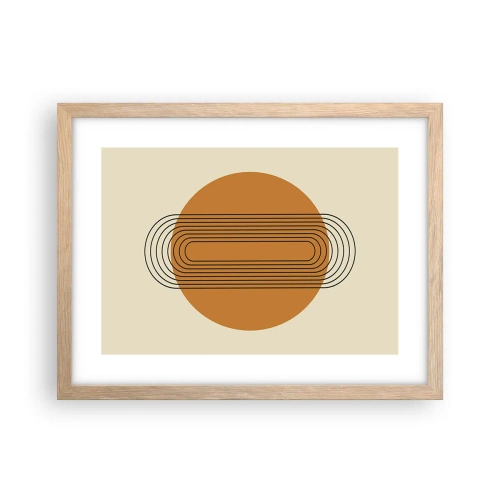 Poster în ramă de stejar deschis - Planul perfect - 40x30 cm