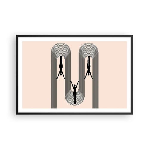 Poster în ramă neagră - Cu susul în jos - 91x61 cm