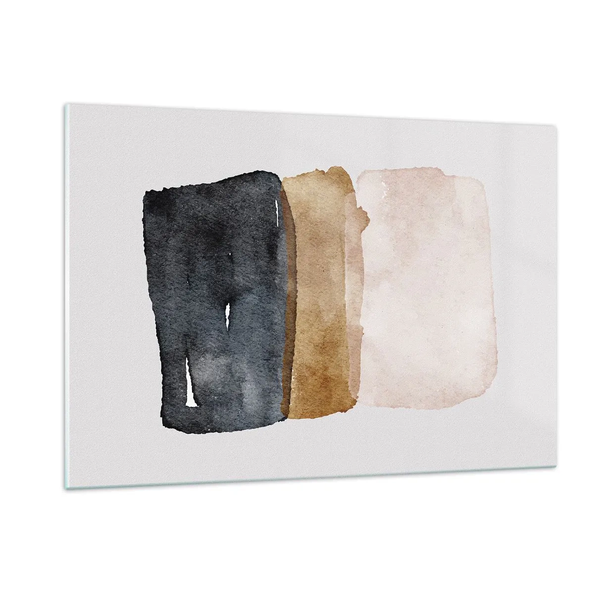 Tablou pe sticlă - Compoziția culorilor pământului - 120x80 cm