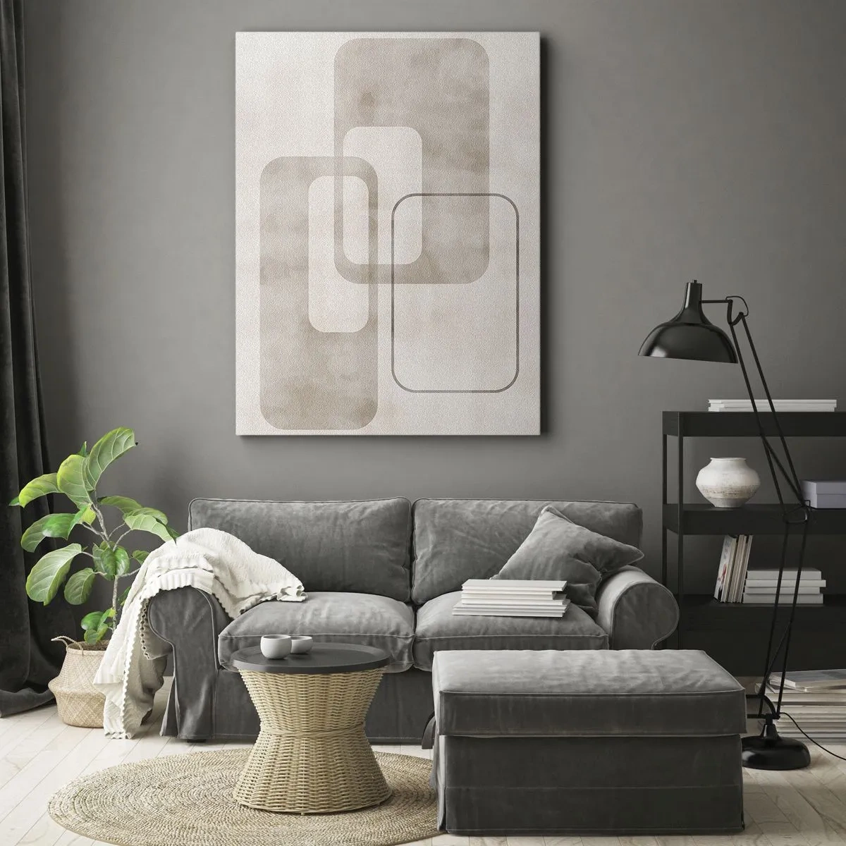 Tablou pe pânză - Fuga geometrică - 80x120 cm