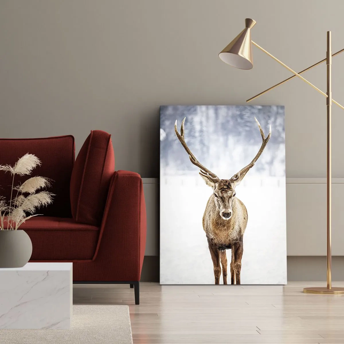 Tablou pe pânză Canvas - Direct din ceața de zăpadă - 80x120 cm