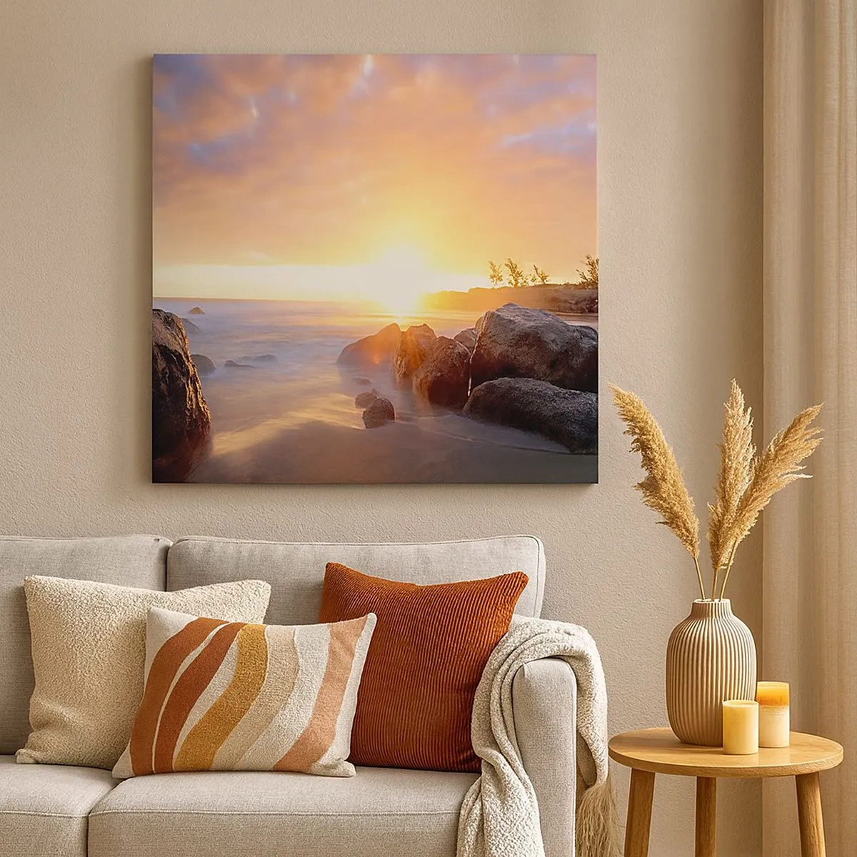 Tablou pe pânză - Briză luminoasă de seară - 30x30 cm