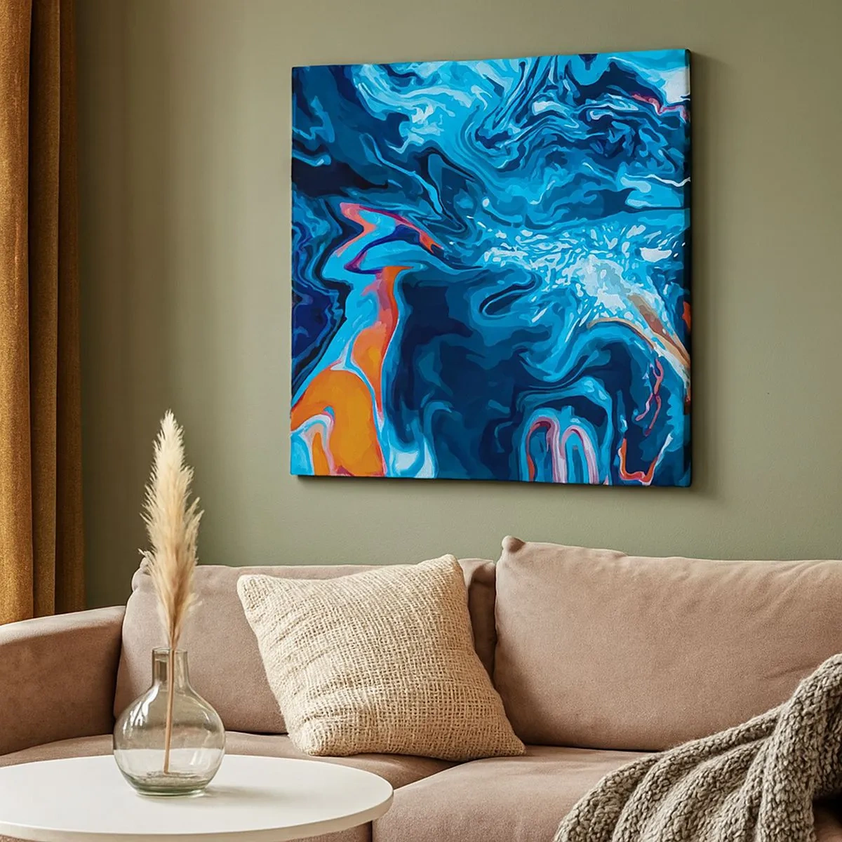 Tablou pe pânză - Călătorie spre centrul cerului - 30x30 cm