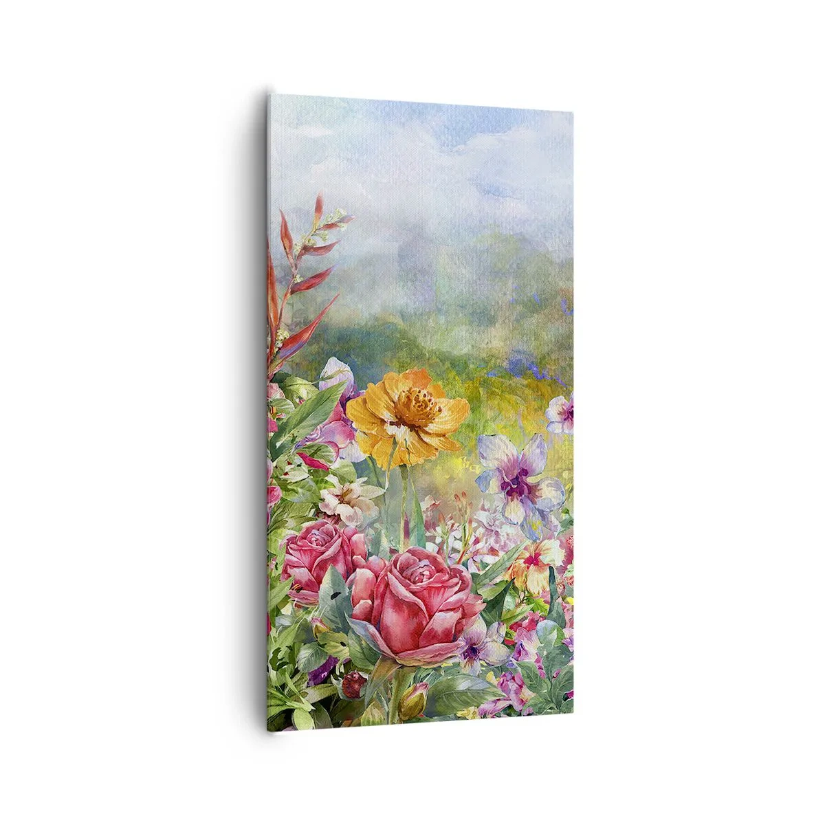 Tablou pe pânză - O grădină înnebunită - 65x120 cm