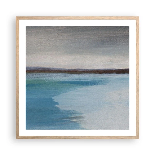 Poster în ramă de stejar deschis - Peisaj orizontal - 60x60 cm