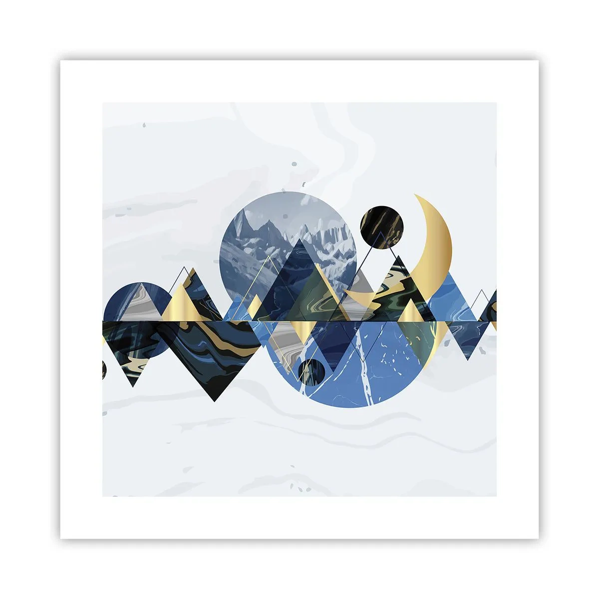 Poster - Peisaj geometric - 40x40 cm