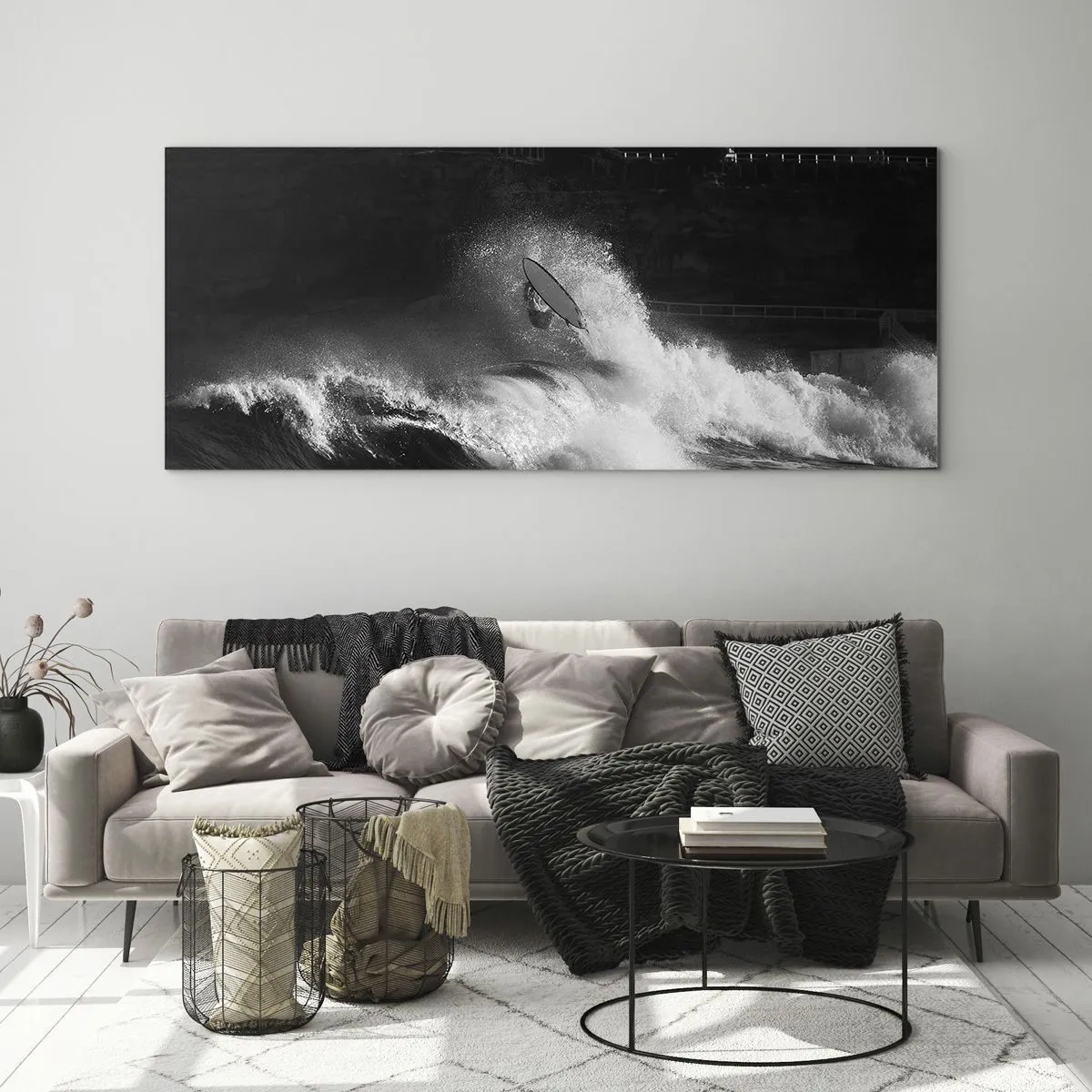Tablou pe sticlă - Provocare acceptată! - 160x50 cm