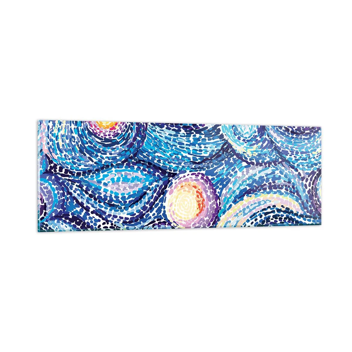 Tablou pe sticlă - Dintr-un tablou de van Gogh - 90x30 cm