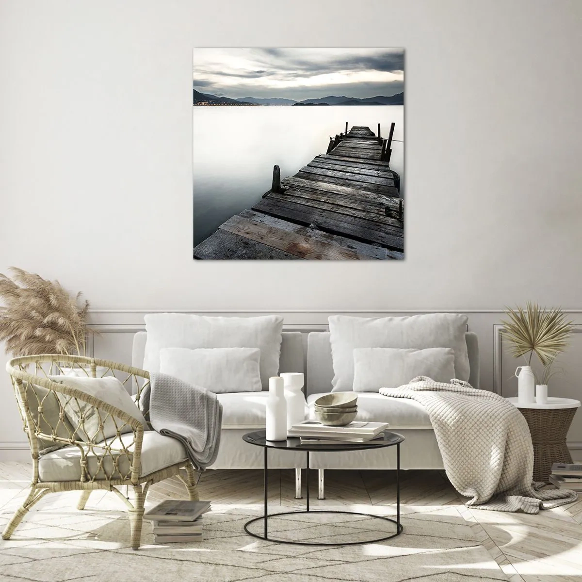 Tablou pe sticlă - Scufundă-te în pace - 40x40 cm