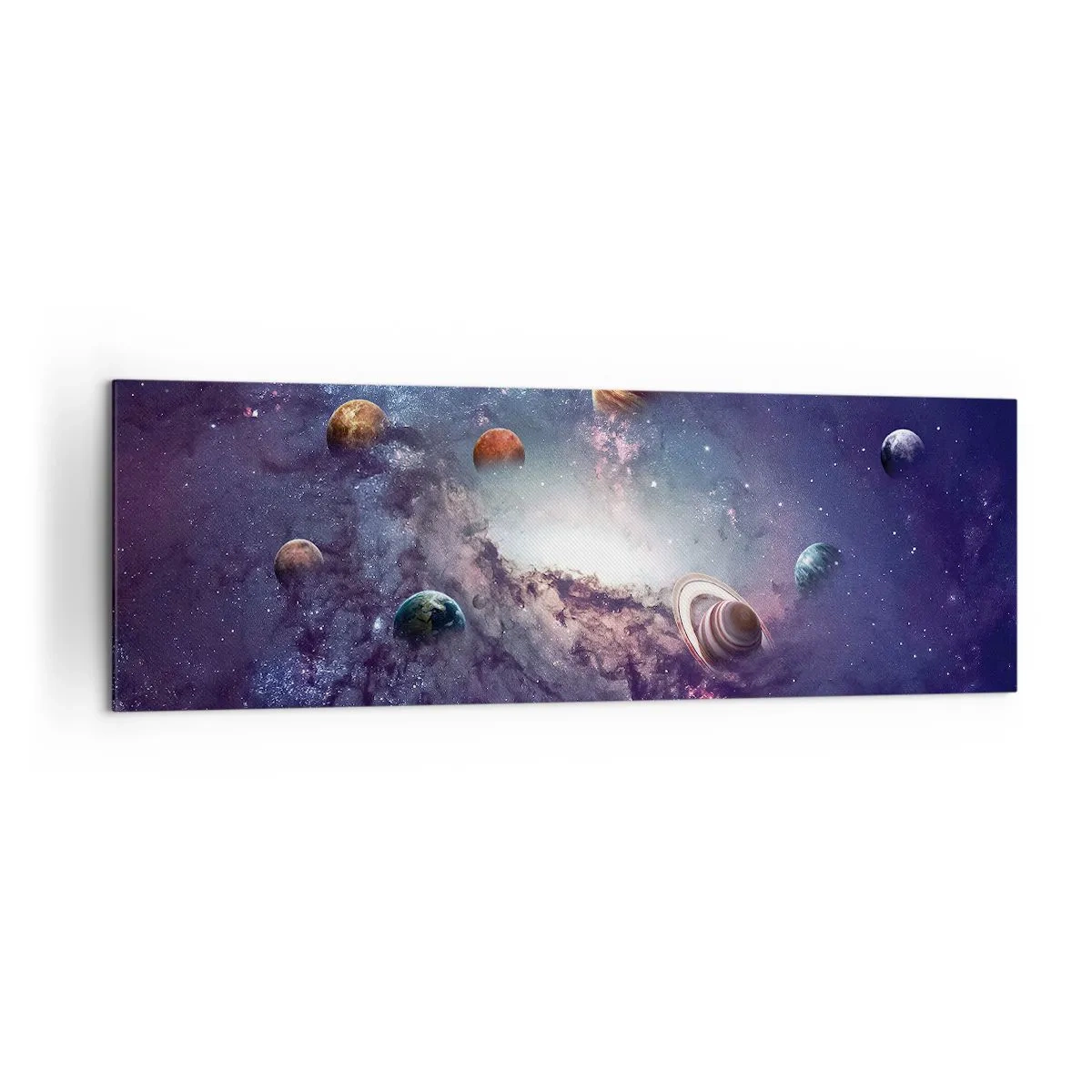 Tablou pe pânză - Sistemul de dans solar - 160x50 cm