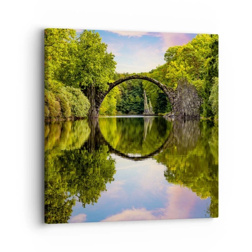 Tablou pe pânză - La punctul de întâlnire a două lumi - 30x30 cm