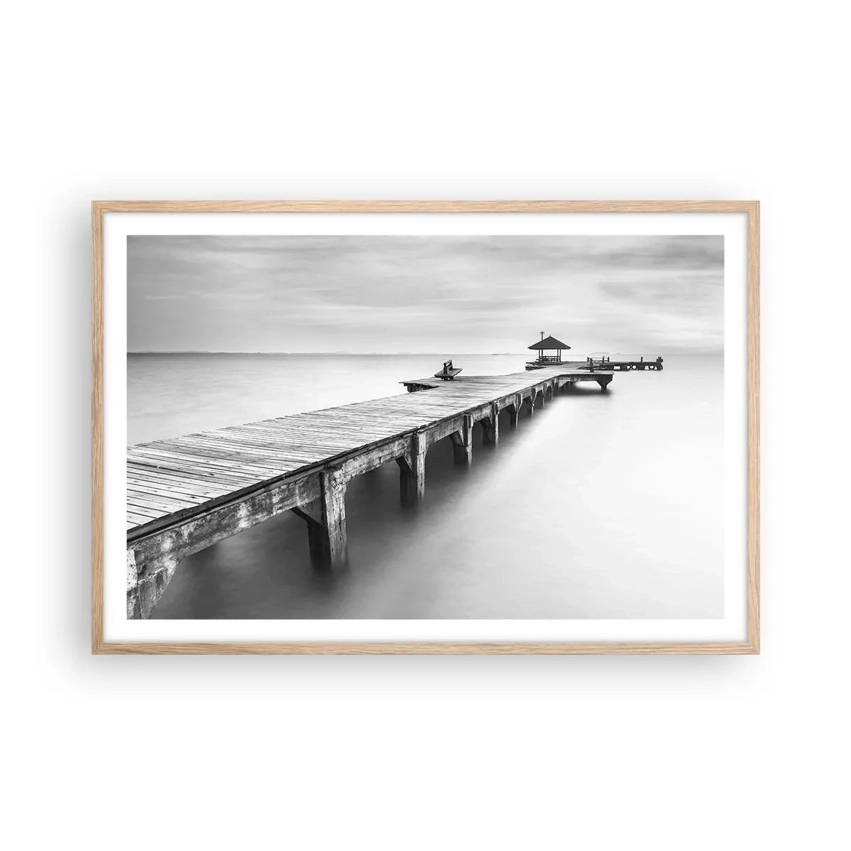 Poster în ramă de stejar deschis - În depărtare - 91x61 cm