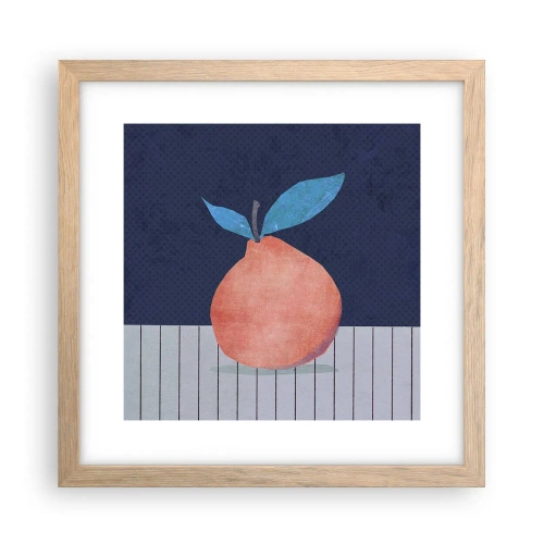 Poster în ramă de stejar deschis - Convexitate și plan - 30x30 cm