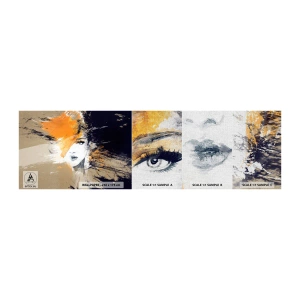 Mostră tapet Premium Canvas - Și se face lumină - Abstracția, Chipul de femeie, Femeie - 100x30 cm
