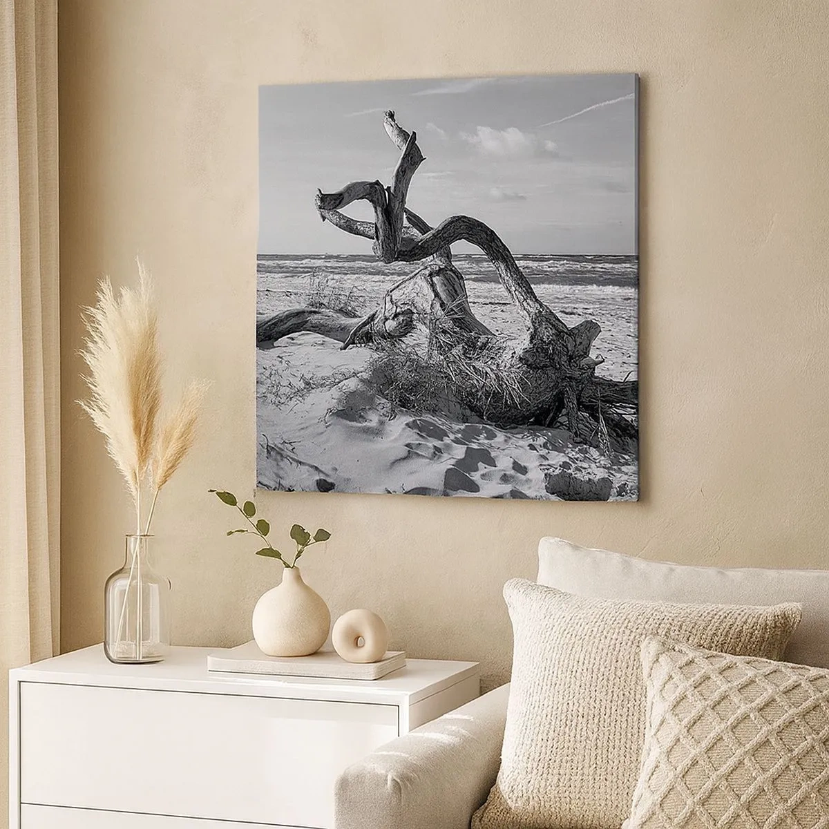 Tablou pe pânză - Sculptură marină - 30x30 cm