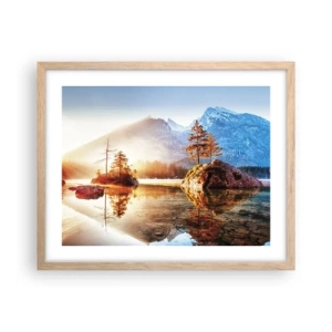 Poster în ramă de stejar deschis - Natura într-o nouă lumină - 50x40 cm