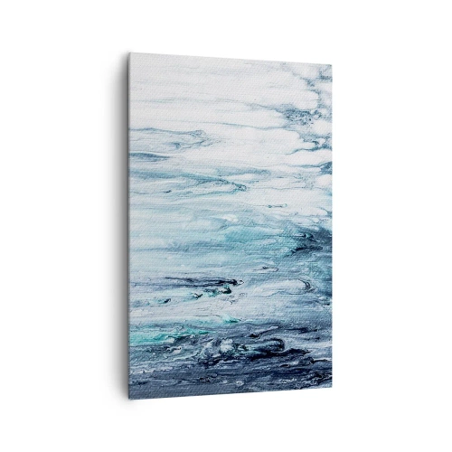 Tablou pe pânză - Țurțuri de albastru - 80x120 cm