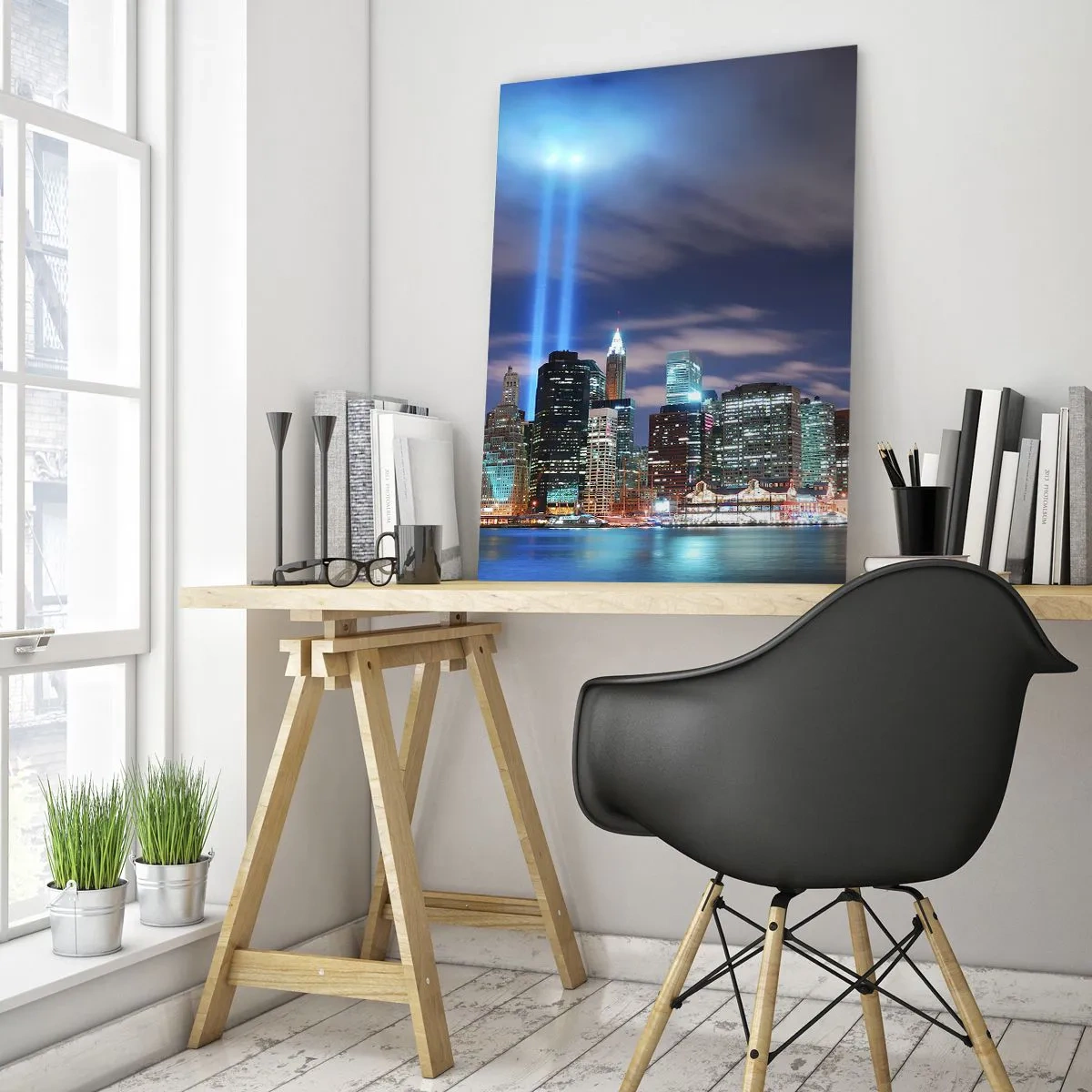 Tablou pe sticlă - Întinde-te spre cer cu lumină - 50x70 cm
