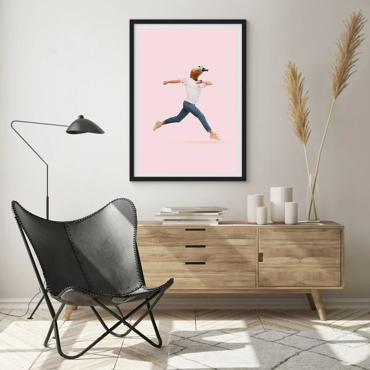 Poster în ramă neagră - Un strop de absurditate - 61x91 cm