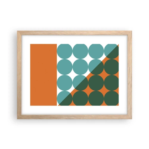 Poster în ramă de stejar deschis - Sus și pe diagonală - 40x30 cm